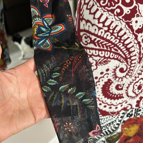 Louisiana Lined Combo Print Long Sleeve Crew Neck Dress size L- EUC - Picture 8 of 16